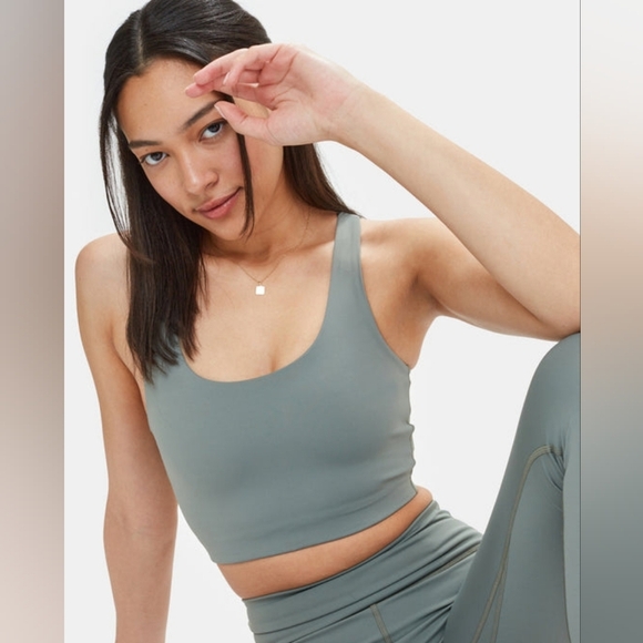tentree Other - Tentree Women's InMotion Longline Active Bra Size Medium Agave Green Unpadded